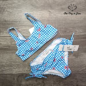 Roxy Girl's Crop Top Bikini Swimsuit Size 7